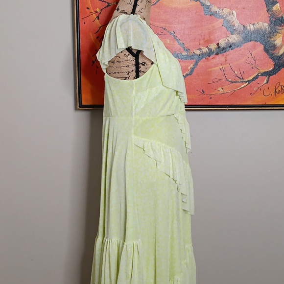 Torrid Mesh Floral Ruffle Midi Dress Size 1X - Picture 4 of 12